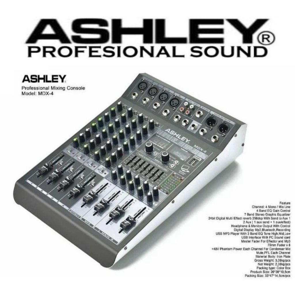 Mixer Ashley Mdx 4 mdx 4 Audio mixer ashley mdx 4
