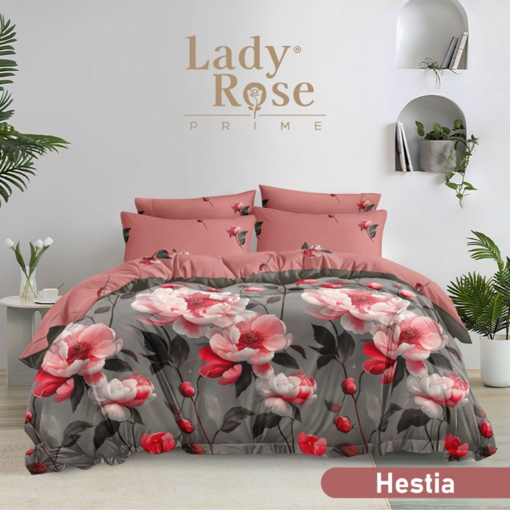 satu set bed cover lady rose ukuran 180×200 tinggi 30 cm BED COVER LADY ROSE 100% ORIGINAL