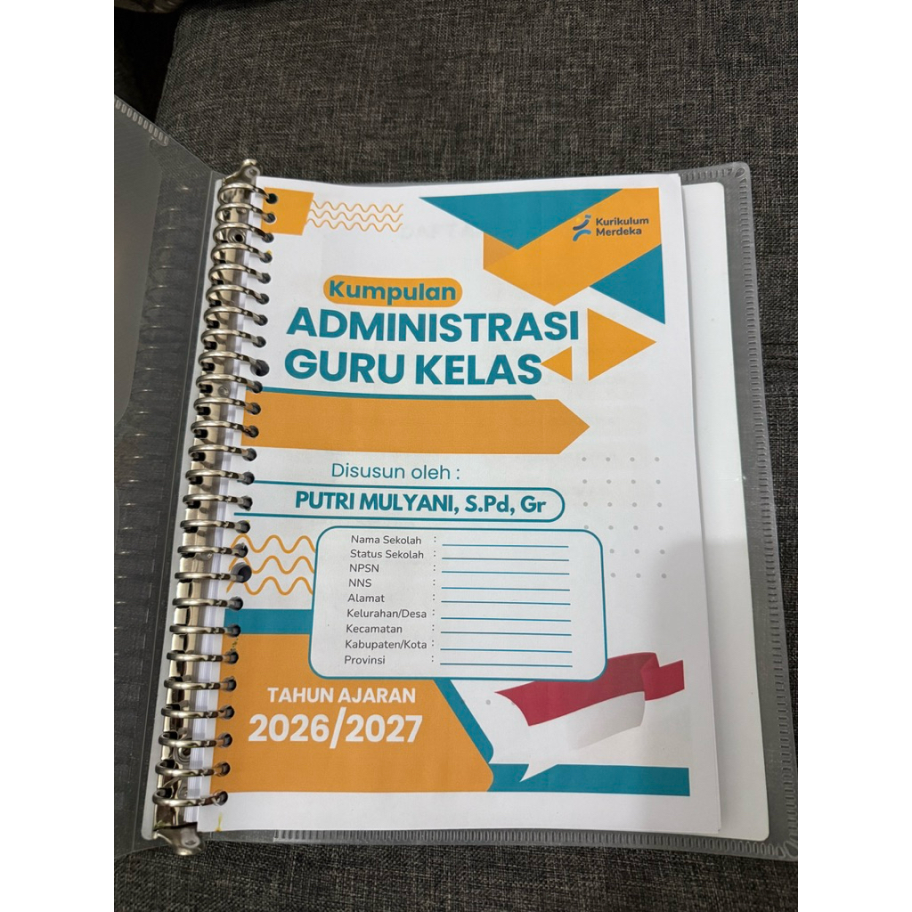 Binder Administrasi Guru Kelas