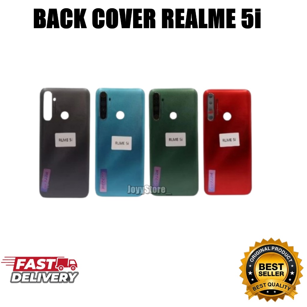 BACKDOOR BACK COVER OPPO REALME 5i + FRAME KAMERA. TUTUP CASING BELAKANG