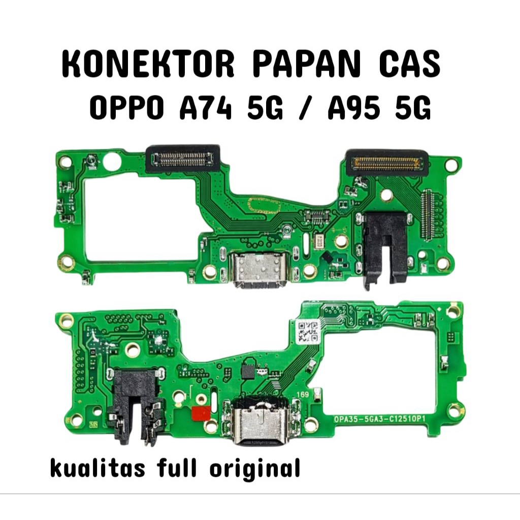 KONEKTOR PAPAN CAS OPPO A74 5G / A95 5G KUALITAS FULL ORIGINAL PENGGANTI KONEKTOR PAPAN CAS