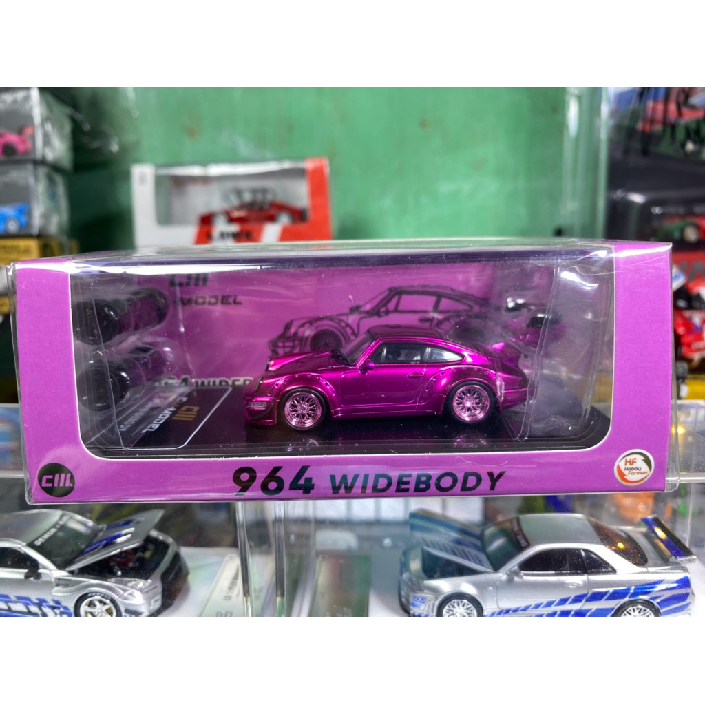 CM MODEL PORSCHE RWB 964 & 993 WIDEBODY PINK & YELLOW