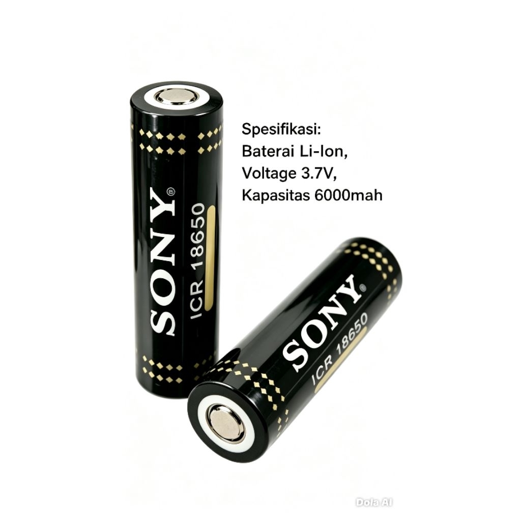 BATRE 18650 BEKAS COPOTAN 3,7 VOL 6000MAH SONY