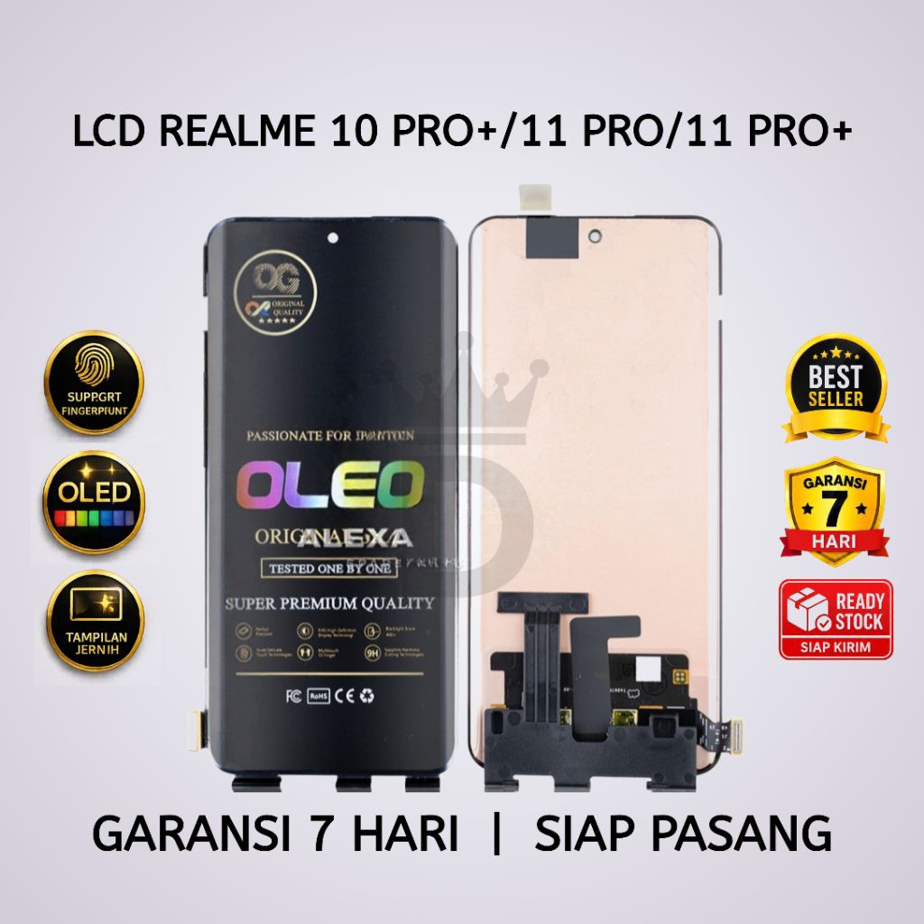 LCD TOUCHSCREEN REALME 10 PRO+/11 PRO/11 PRO+ CURVED OLED FINGERPRINT FULLSET