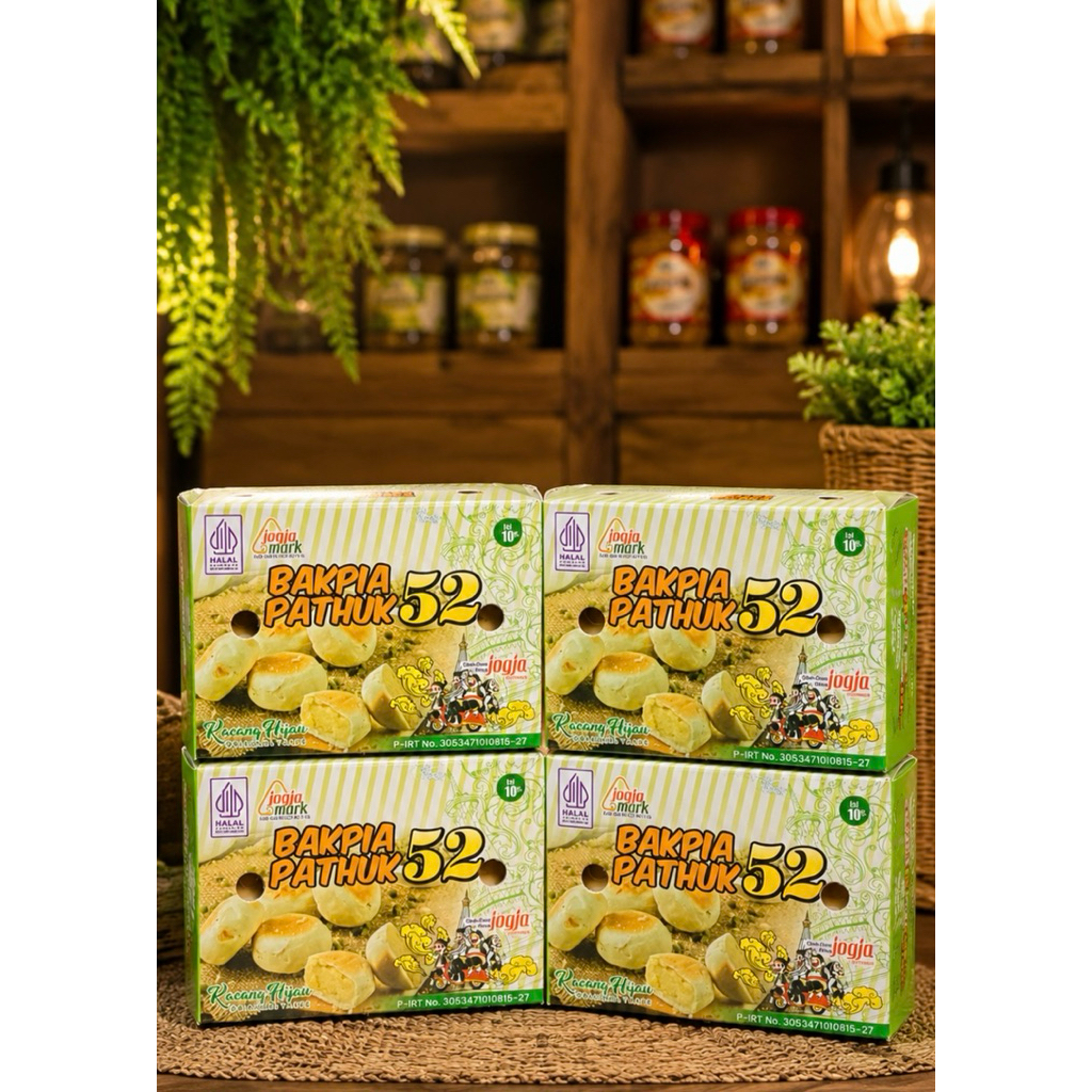 [PAKET 4 BOX] Bakpia Pathok52 isi 10 | Bakpia Basah & Kering Khas Yogyakarta