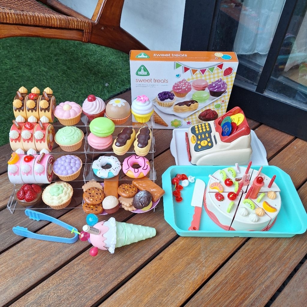 Mainan Masakan Makanan Kue Bakery Shop Brand ELC Okiedog dll Fullset