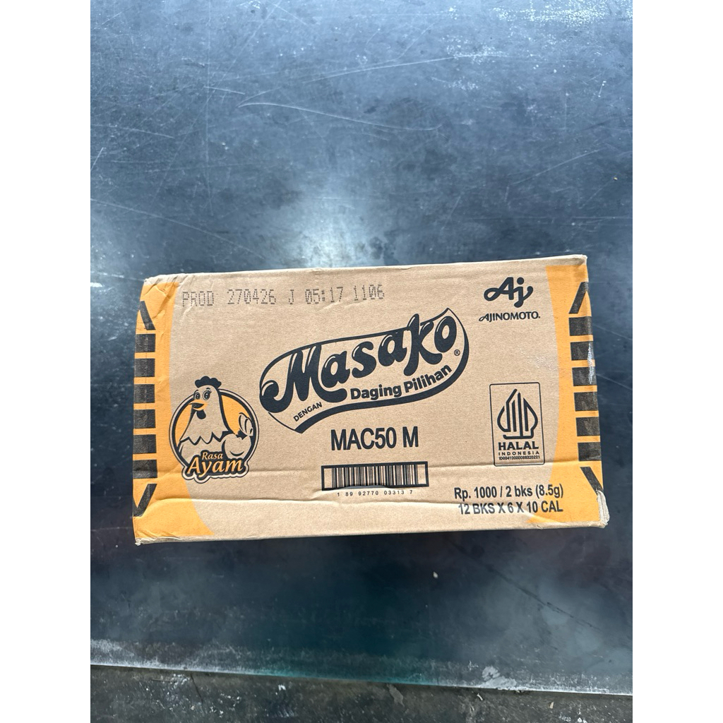 Penyedap Masako Rasa Ayam 1 Dus Isi 720 Pcs bumbu daging pilihan