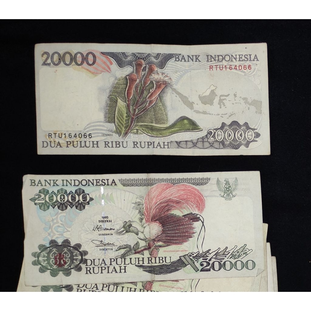 Uang kuno 20000 Cendrawasih emisi 1995