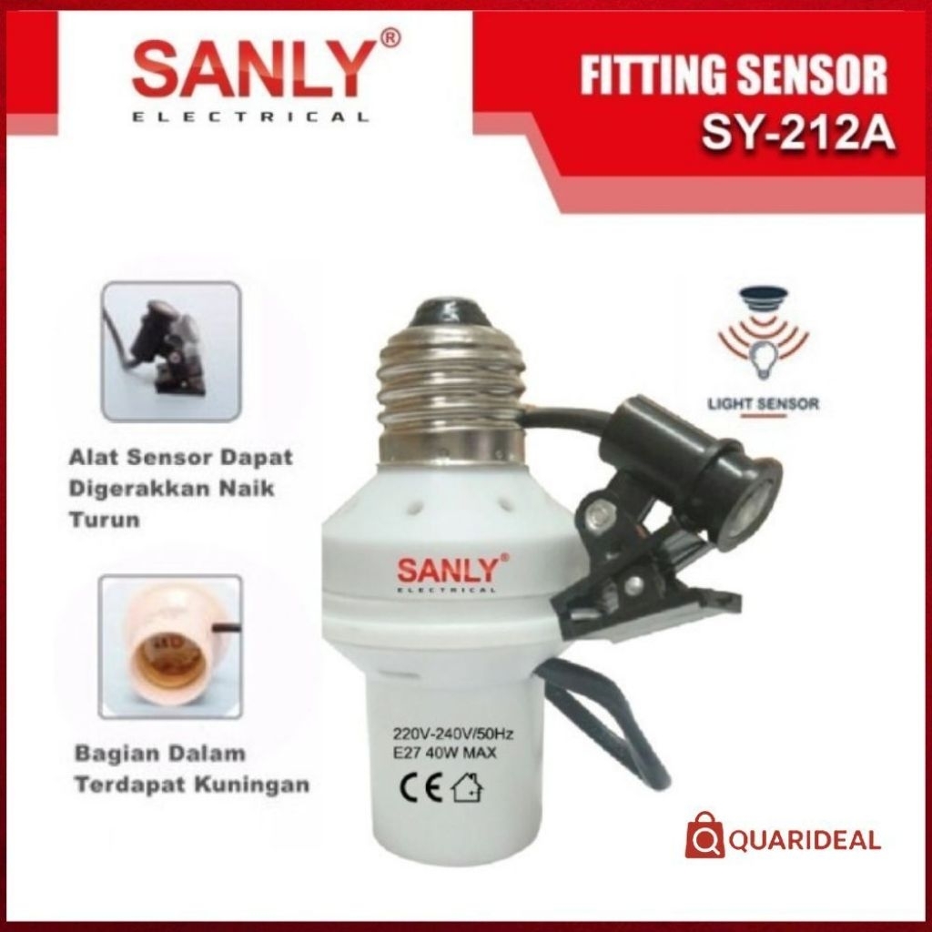 Fitting Lampu Sensor Cahaya Otomatis Fitting Lampu Universal Sensor Cahaya Fitting Sensor E27 Lampu 