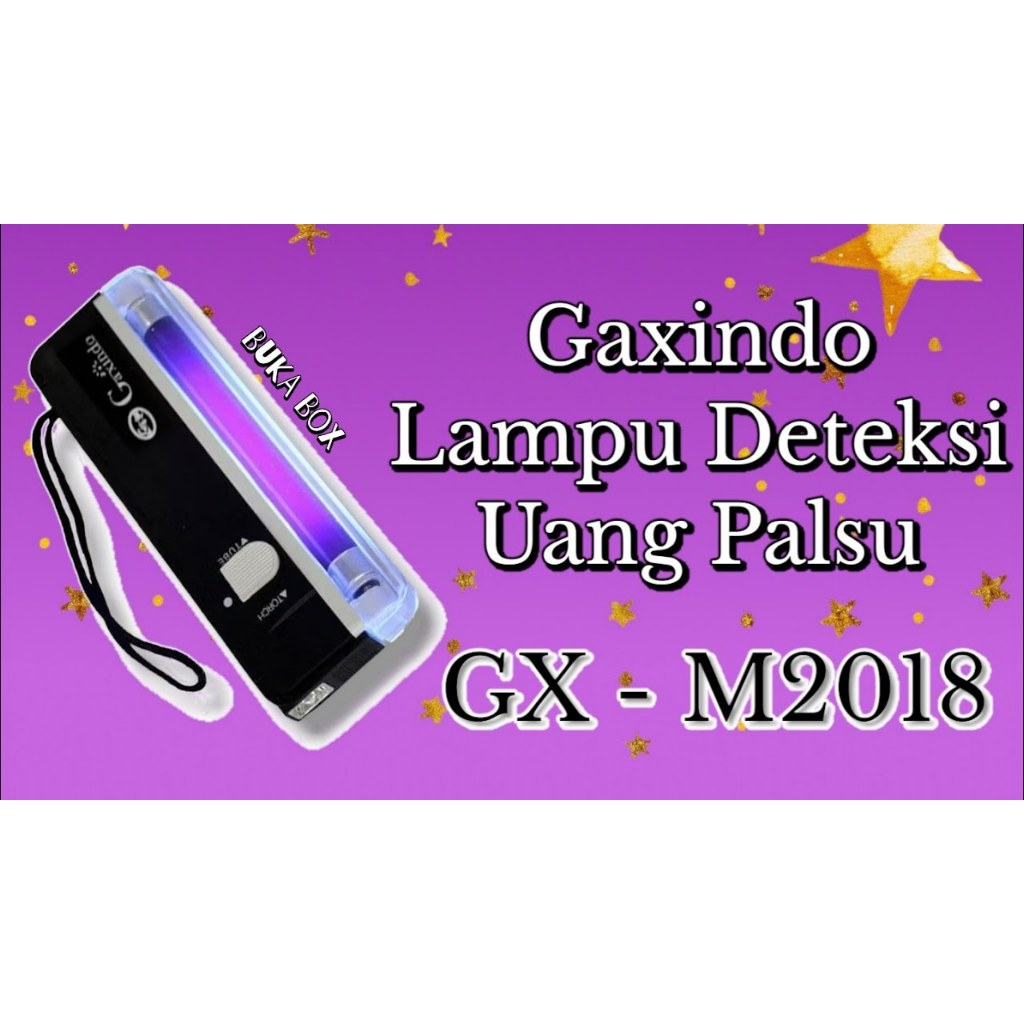 Gaxindo GX - M2018 Alat Cek Uang Palsu + Senter / Money Detector Gaxindo GX-M2018 Deteksi