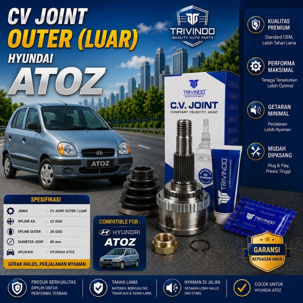 CV JOINT OUTER (LUAR) HYUNDAI ATOZ