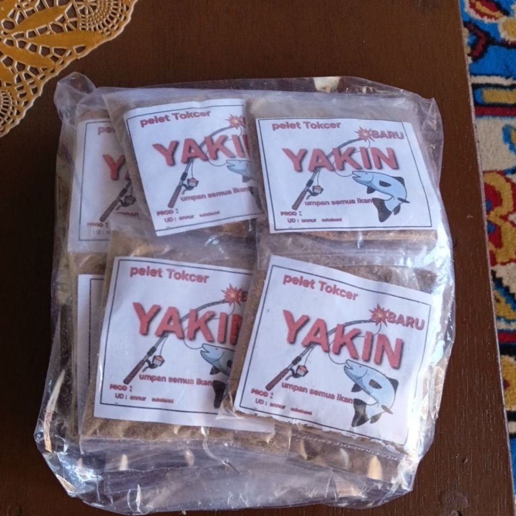 umpan pancing pelet tokcer YAKIN semua ikan air tawar