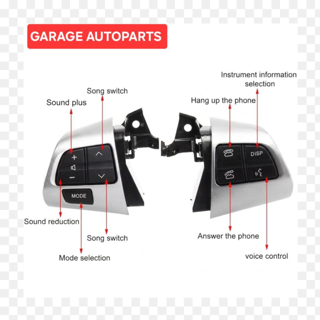 Tombol Audio Stir Toyota Yaris Bakpao Etios 2013