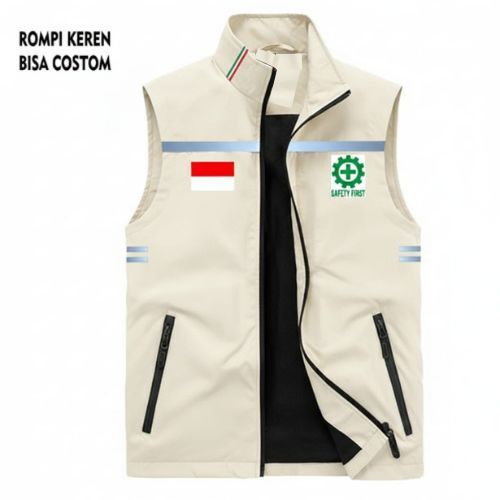 Rompi Safety K3 Proyek Original Model Premium | Rompi Safety Jalan Raya K3 | Rompi Safety First | Ro
