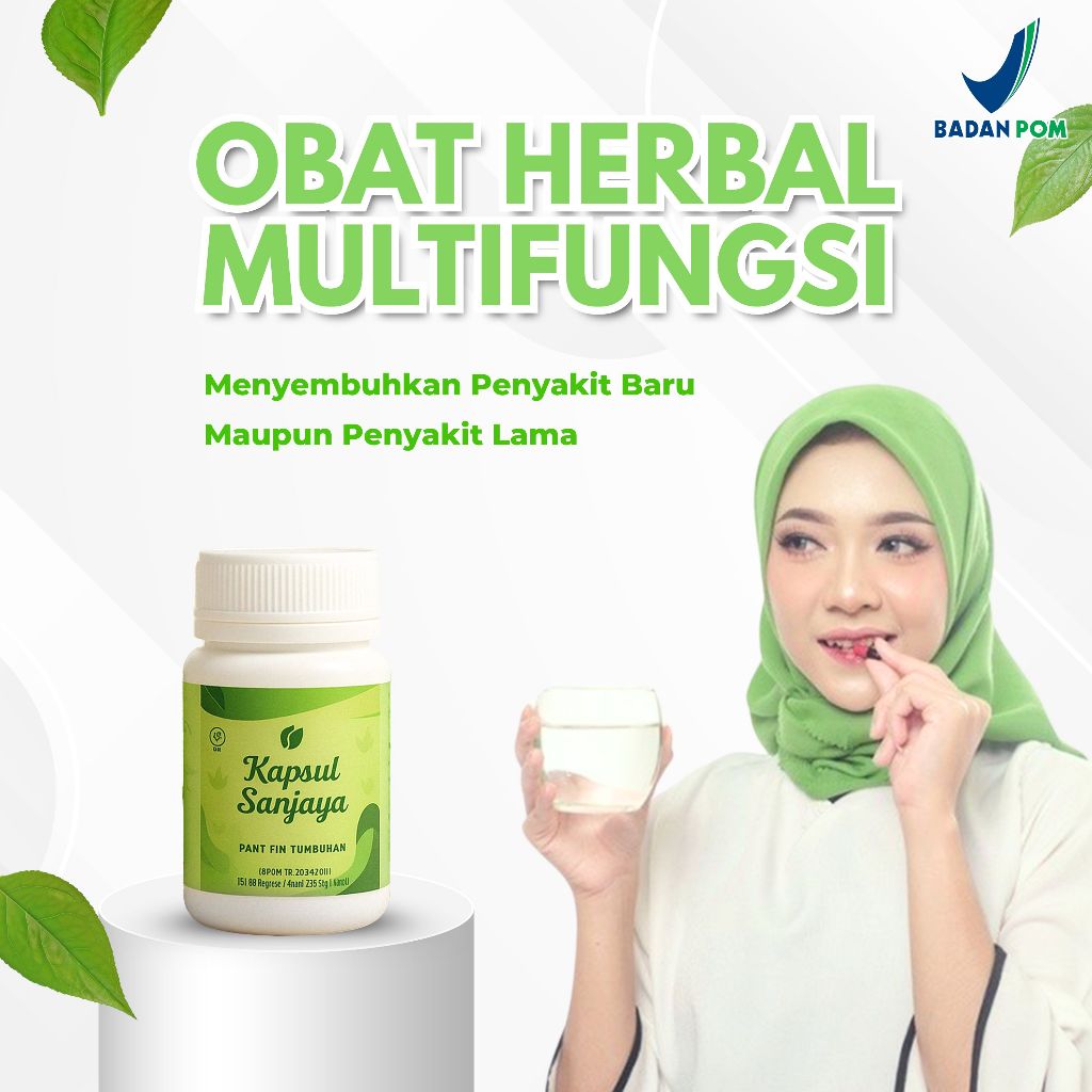 Sanjaya Herbal 28 Kapsul Original | Bantu Redakan Pegal Linu, Nyeri Otot, Kram Otot & Kesemutan | CO
