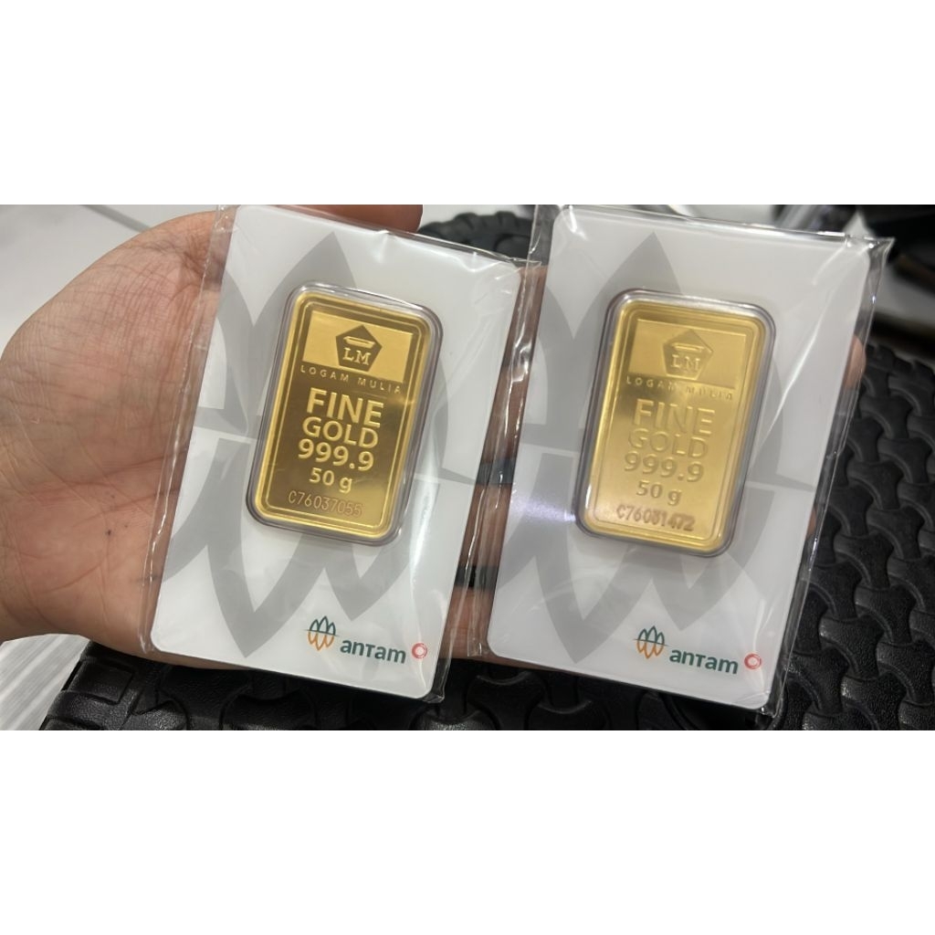 Logam Mulia 50 gram Antam Terbaru 2026 Emas