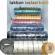 ISOLASI LAKBAN KAIN KECIL WARNA WARNI HITAM PUTIH MERAH BIRU HIJAU KUNING MEREK GOLDTAPE 1 ROLL ISI 