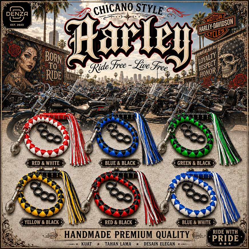 Whip Harley Davidson Road King Cholo Style Premium Quality