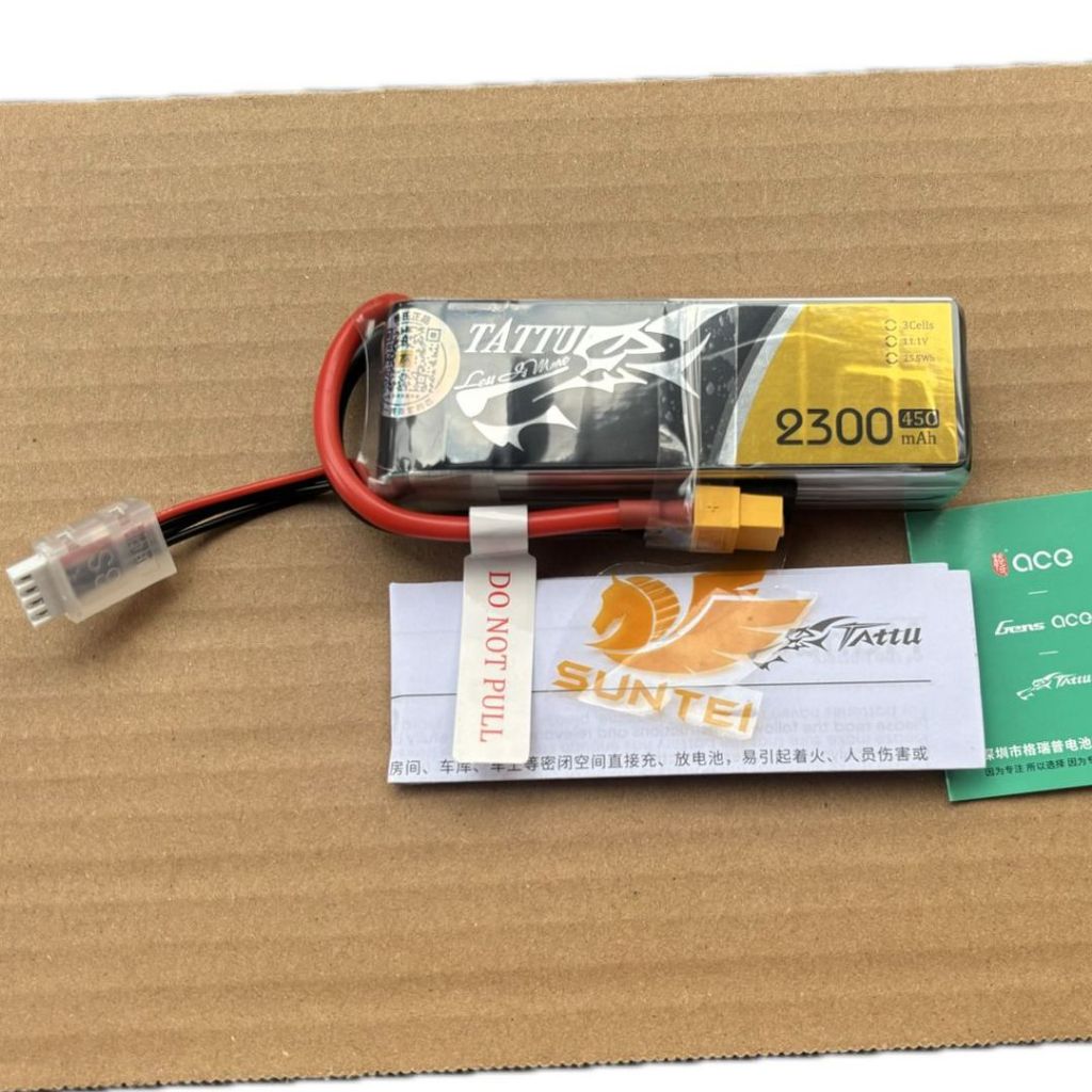 Baterai Lipo Tattu 2300mah 3S 11.1V 45C XT60
