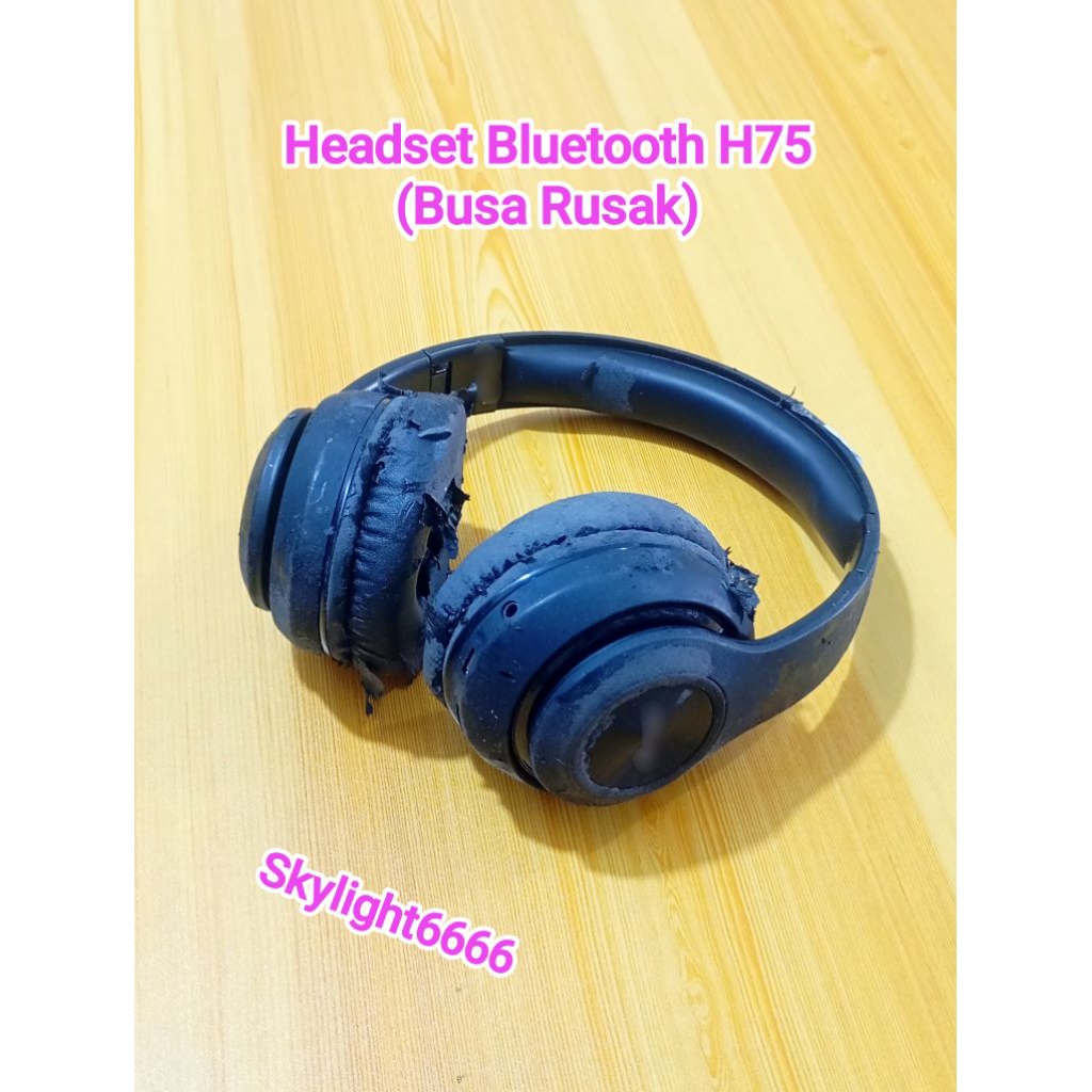 Headset BLuetooth H75 (Busa Rusak) Returan/Rusak