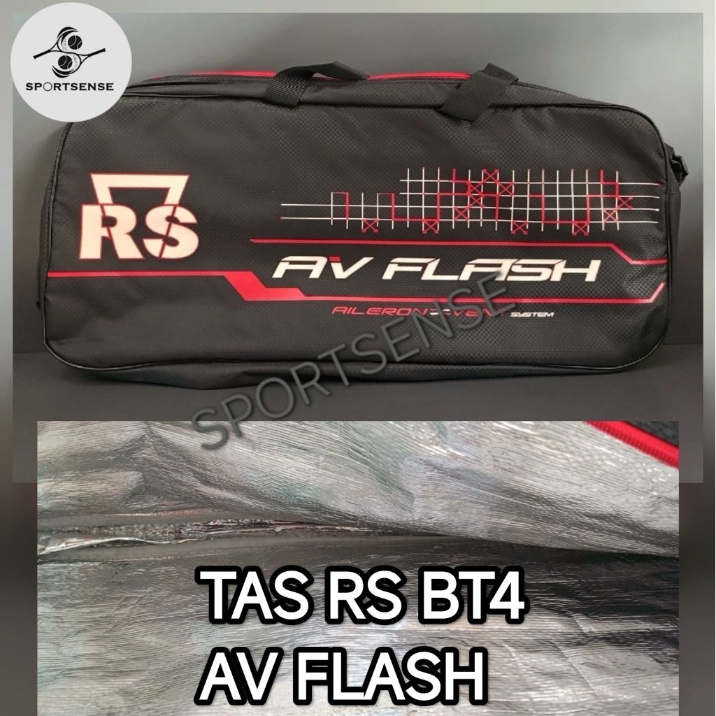 Tas Raket Badminton Bulutangkis RS Reinforce Speed BT4 Av Flash Original