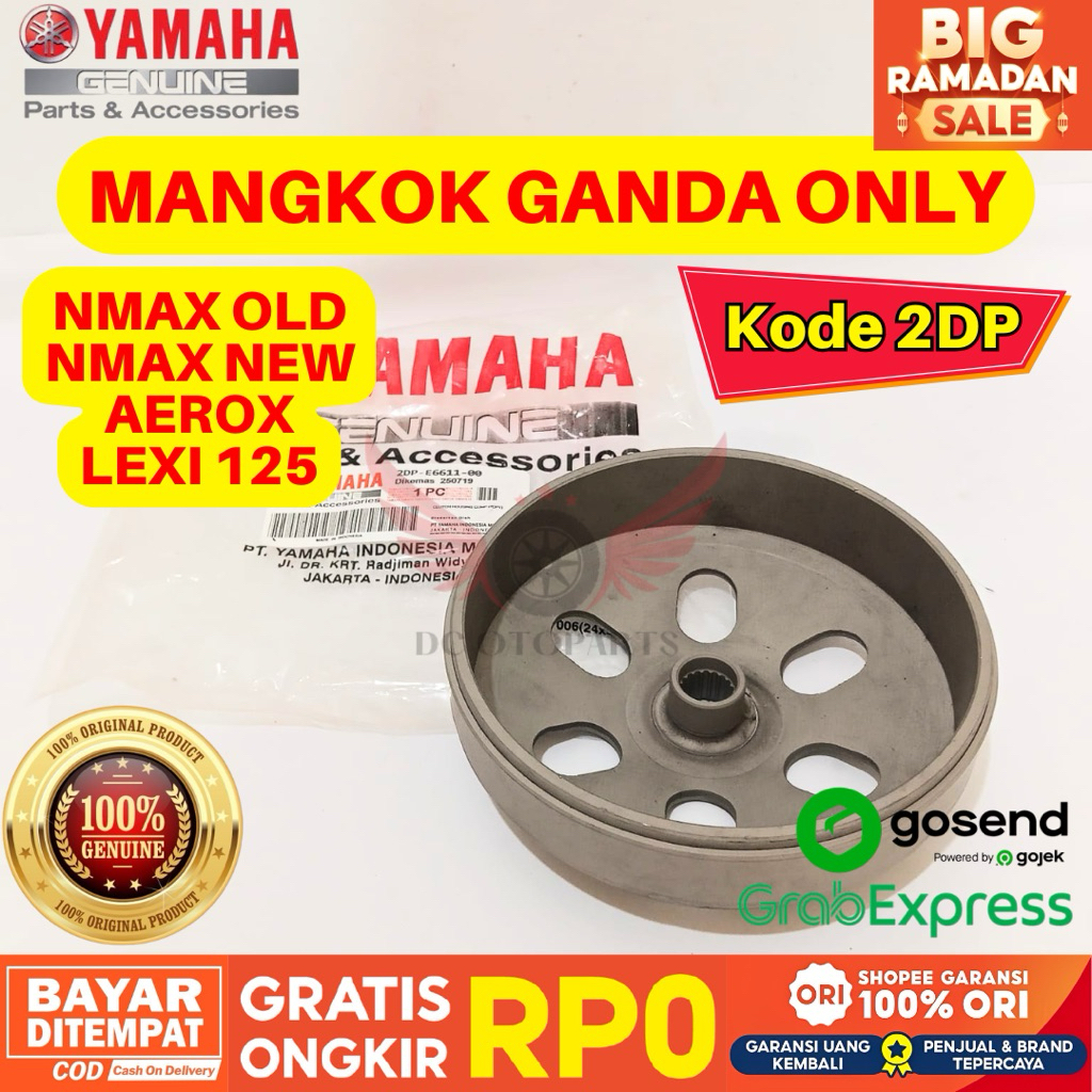 2DP MANGKOK GANDA ONLY NMAX OLD NMAX NEW ORIGINAL YANAHA GENUINE PARTS, MANGKOK GANDA AEROX GARANSI 