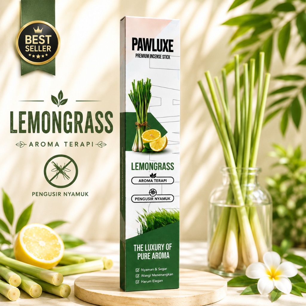 Dupa Sereh Pengusir Nyamuk PAWLUXE - Paket Hemat - Aromaterapi, Pengharum Ruangan