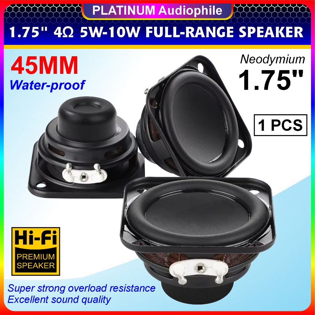 Speaker 1.75 inch 45mm Fullrange 4 ohm 5W-10W Speker 1.75" Full Range HK-1733