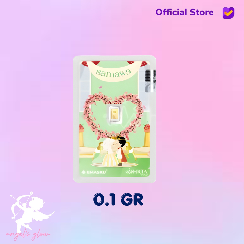Micro Gold Logam Mulia Emasku Wedding Samawa Series 0.1 GRAM