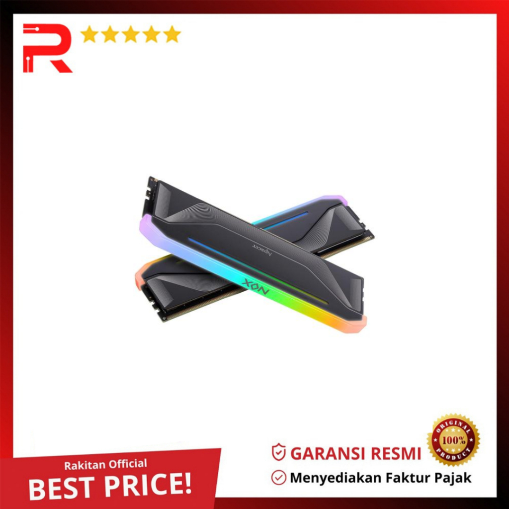 Apacer DDR5 NOX RGB PC48000 6000Mhz 32GB (2x16GB) Dual Channel (AH5U32G60C622NBAA-2)