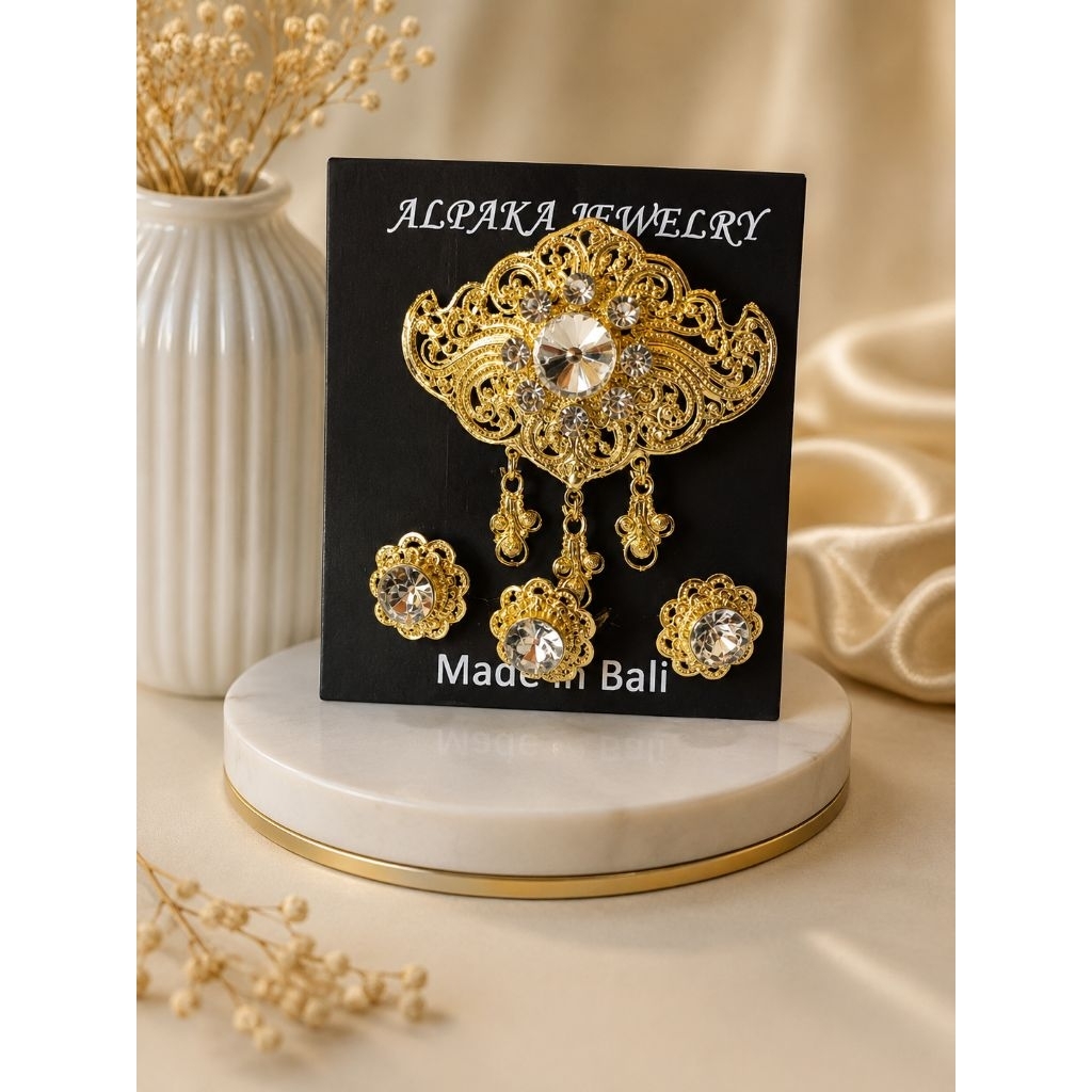 set perhiasan anak/bros anak /anting anak/bros kebaya