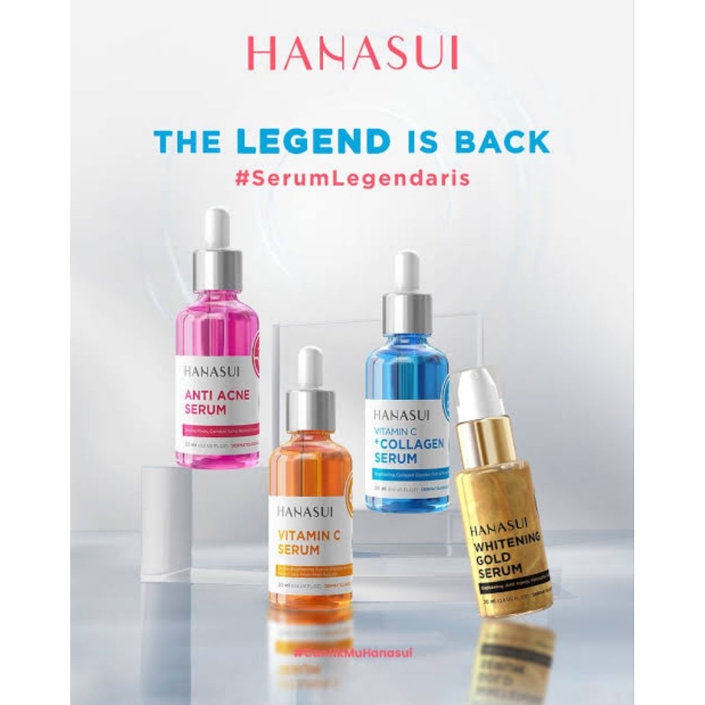 SERUM HANASUI (ACNE SERUM, WHITENING GOlD SERUM, COLLAGEN BOOSTER, VITAMIN C SERUM)