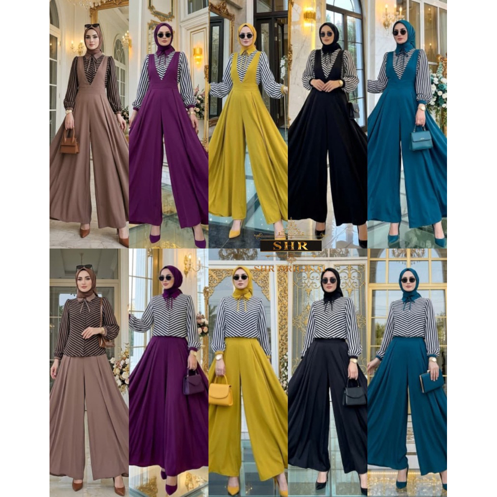SHR ORIGINAL NEW JUMPSUIT MAMA MUDA FIT TO JUMBO
