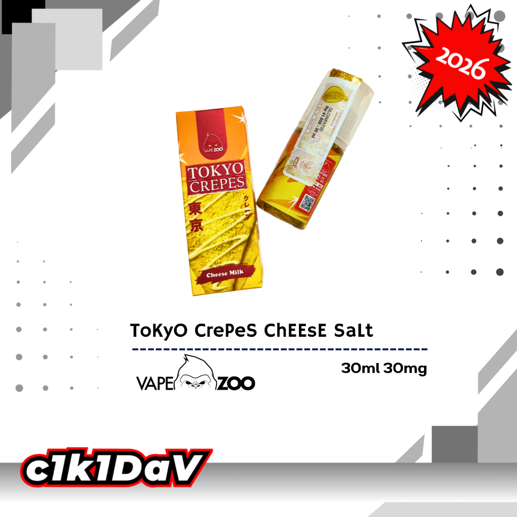 Tokyo Crepes Cheese Milk salt nic 30ml eliquid Vapezoo