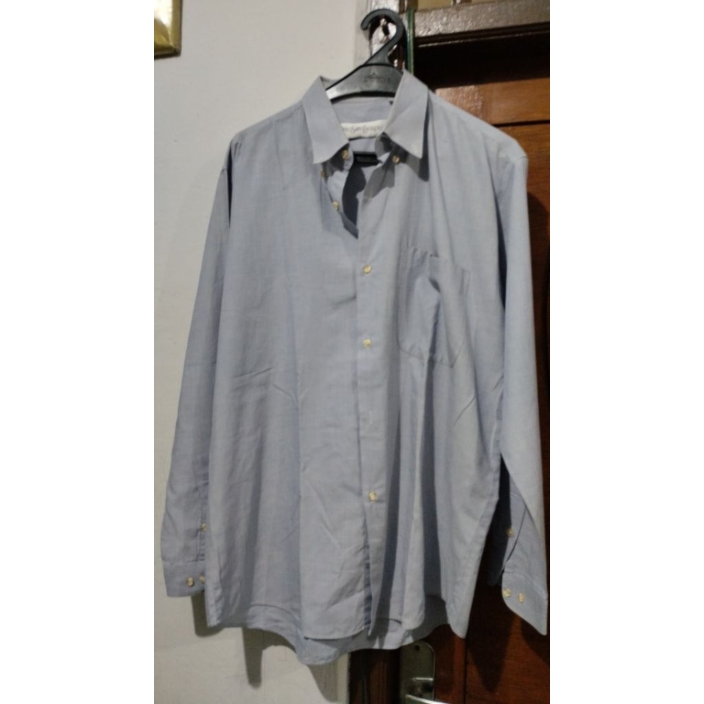KEMEJA FORMAL PRIA YVES SAINT LAURENT PRELOVED