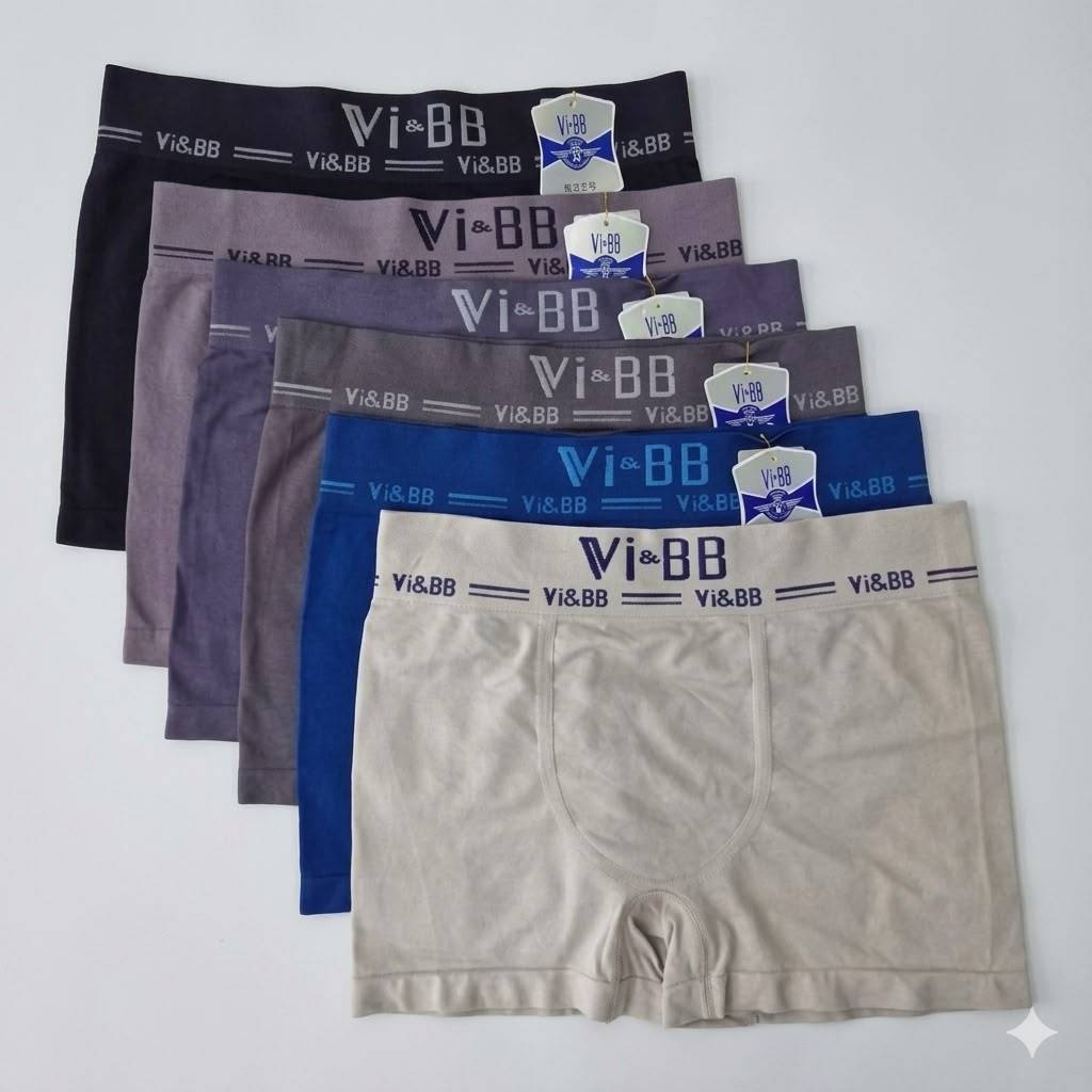 Dalam Pria VIBB Celana Dalam Pria Boxer Seamless 6 Pcs Ukuran M hingga XXL Boxer Pria VIBB isi ( 6PC