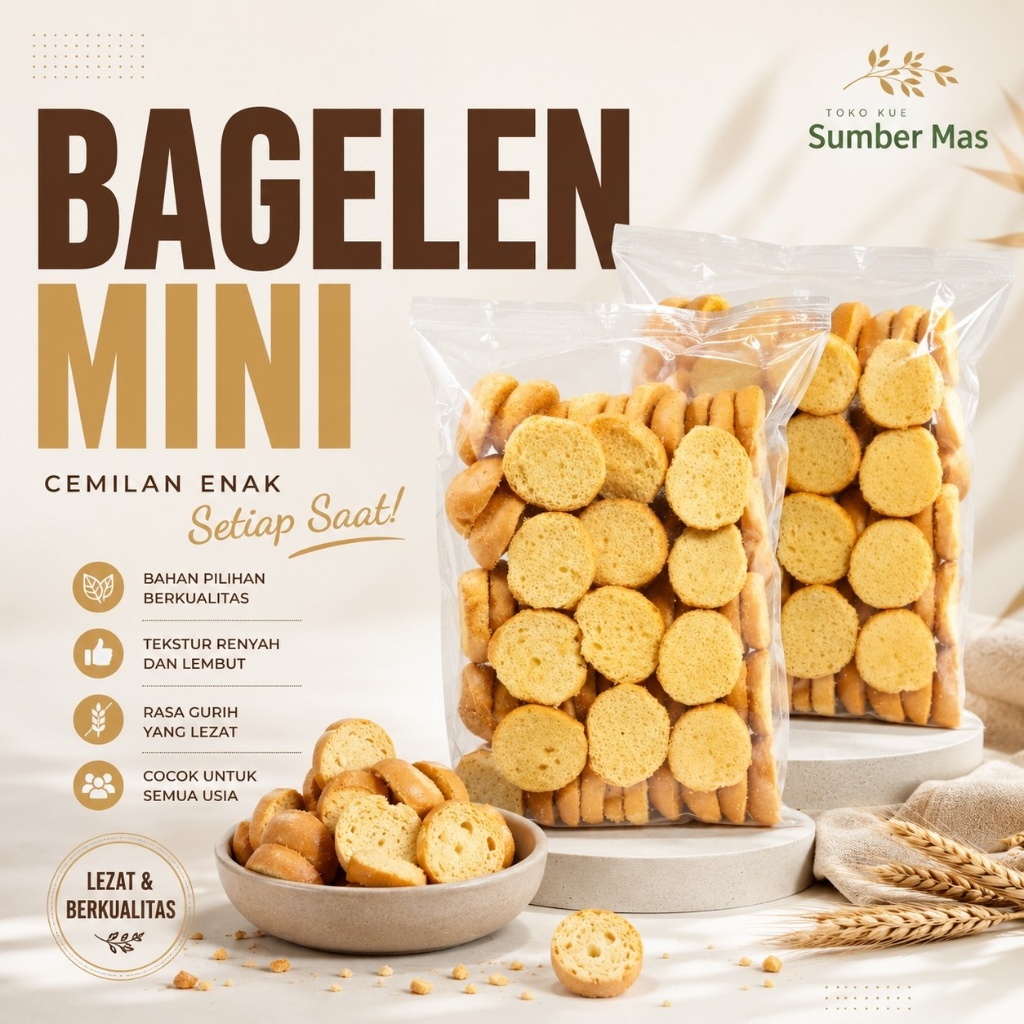 BAGELAN / BAGELEN MINI / BAGELEN SUSU / KILOAN 1 KG