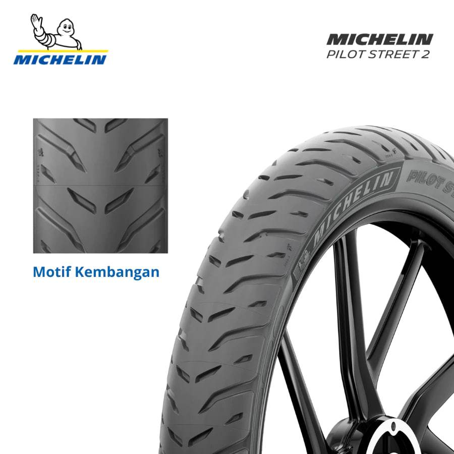 [PROMO] Cod- SNI Ban MOTOR MICHELIN Tubeless 80/90-14 , 90/90-14 Matic Ring14 Daya Cengkeram Kuat, N