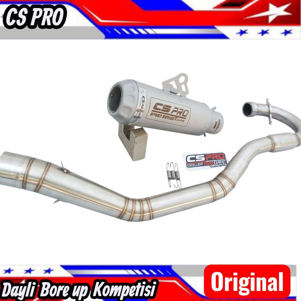 CS pro racing knalpot wr155 crf 150 KLX 150  sanblast sarful