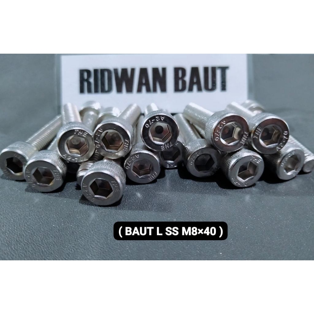BAUT L STAINLESS 304 M8X40