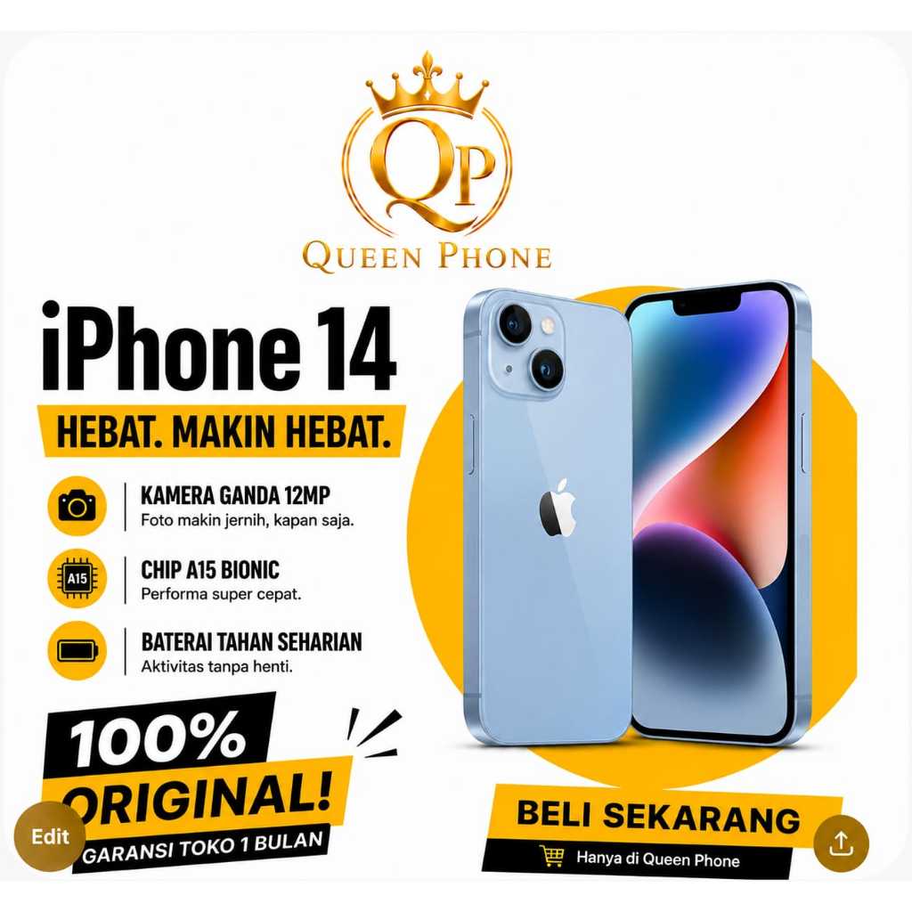 IP 14 128GB/256GB SECOND LIKE NEW FULLSET NO MINUS