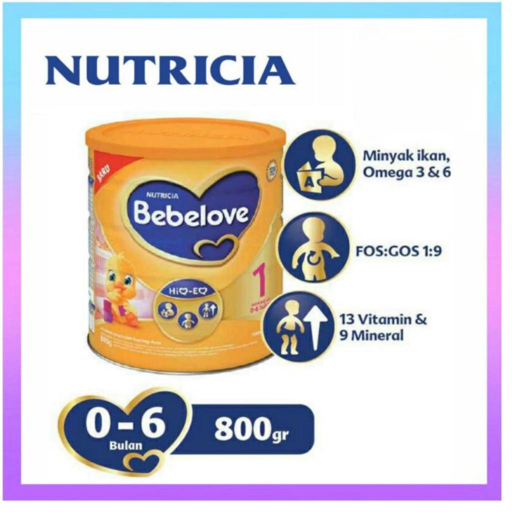 Susu Formula Bayi Bebelac Nutricia Tahap 1 dan 2, 800g, untuk Usia 0-6 Bulan dan 6-12 Bulan