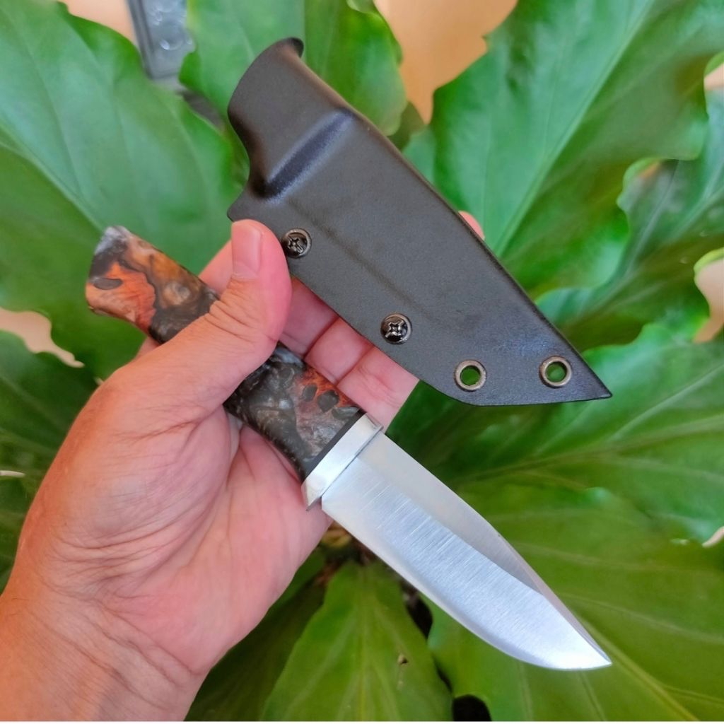 A88 Handmade Bushcraft Knife. Pisau Bushcraft multifungsi dengan baja A88 setara Sleipner atau DC53 