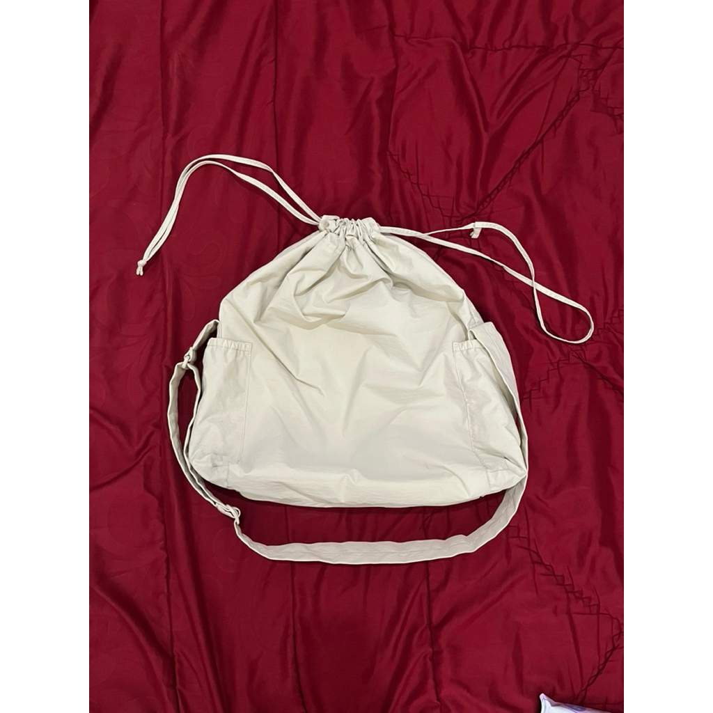 Tas Serut Uniqlo - Beige (second)