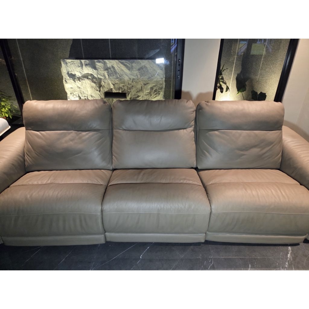 Sofa Recliner Leather Cellini  3 Seater