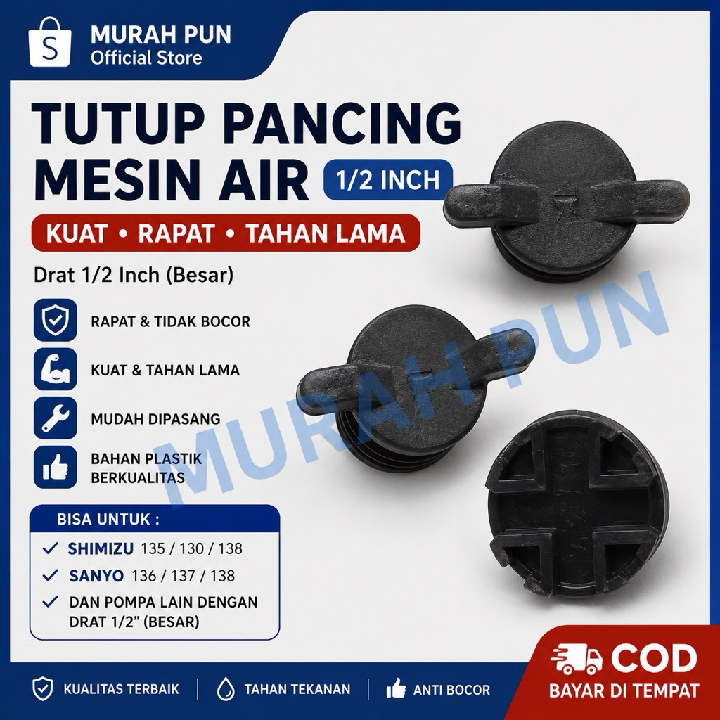 tutup pancing mesin air sanyo shimizu otomatis 135 138 130 226 230
