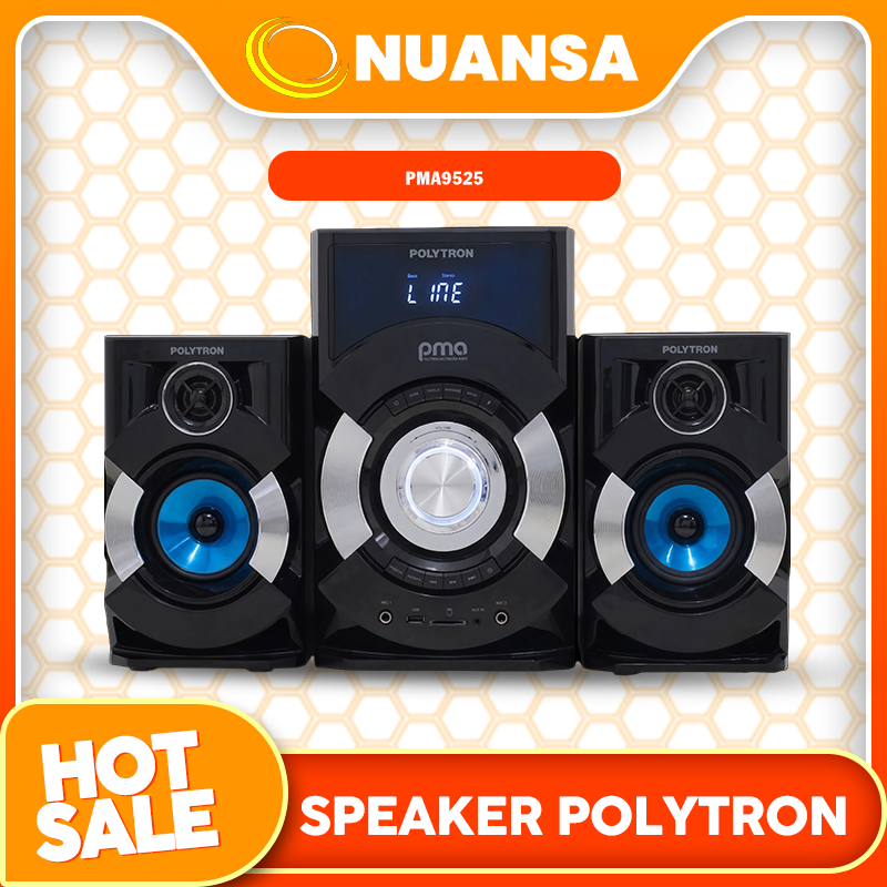POLYTRON Multimedia Speaker PMA 9525 Bluetooth Extra Bass // Garansi resmi // Original // Nuansa Ban
