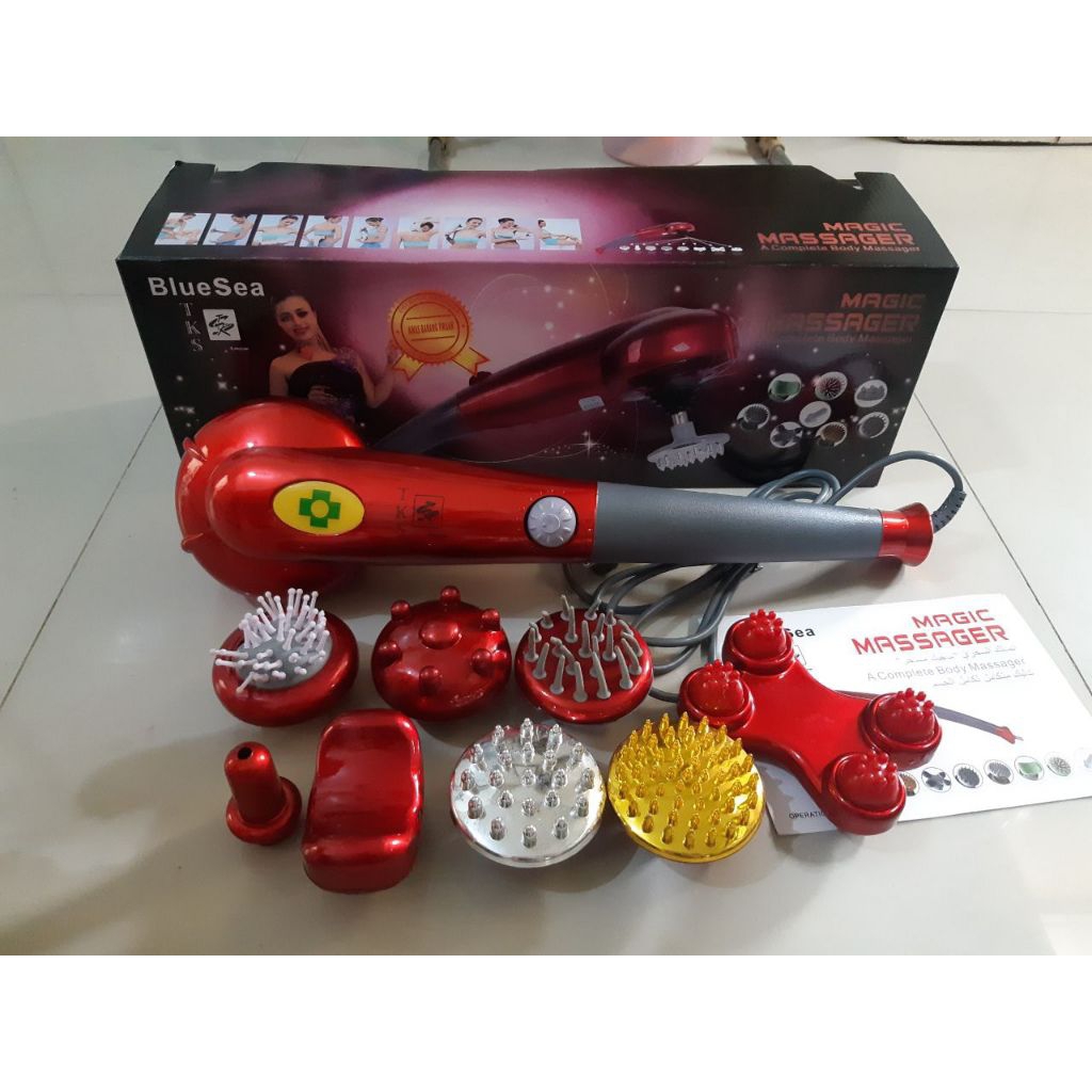alat pijat magic massager terapi 8in1  original
