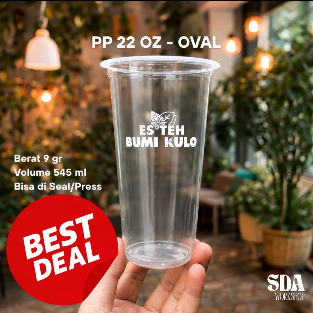 SABLON CUP 22 OZ OVAL