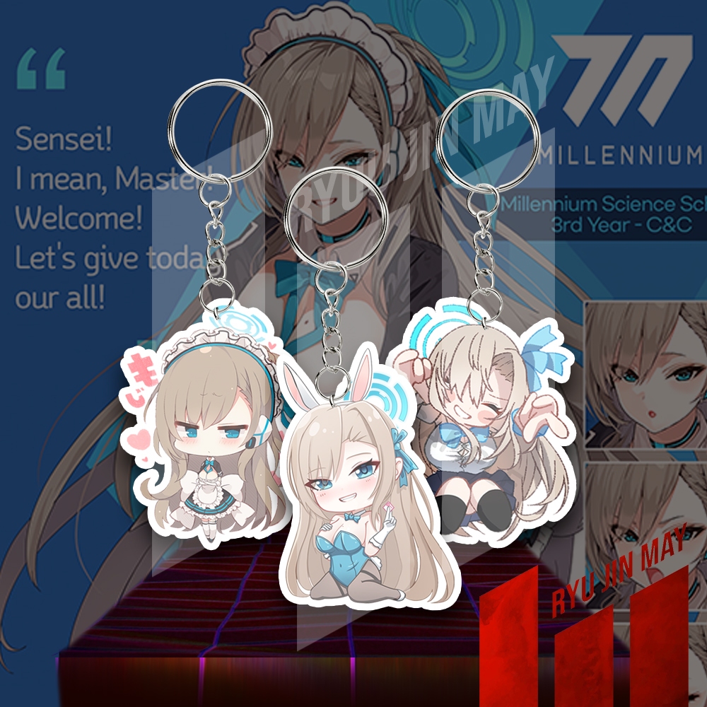 Gantungan Kunci / Keychain / Gantungan HP - Blue Archive - Ichinose Asuna